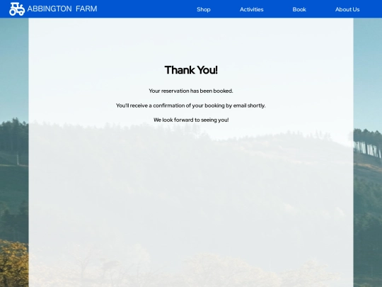 Confirmation screenshot