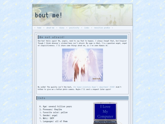 about-me screenshot