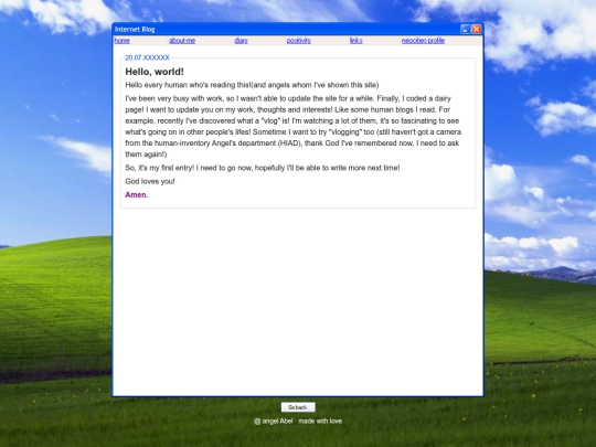 diary screenshot