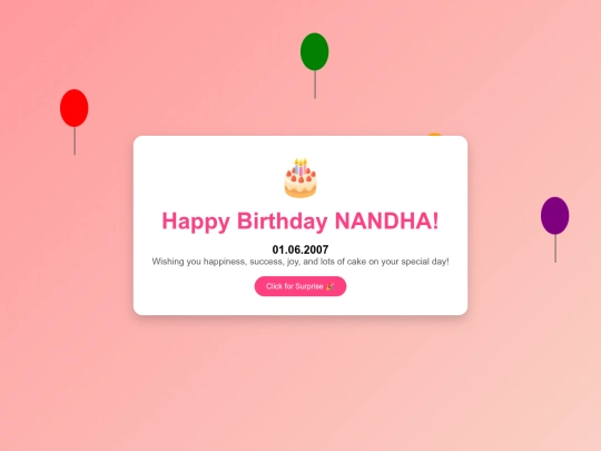 bithday screenshot