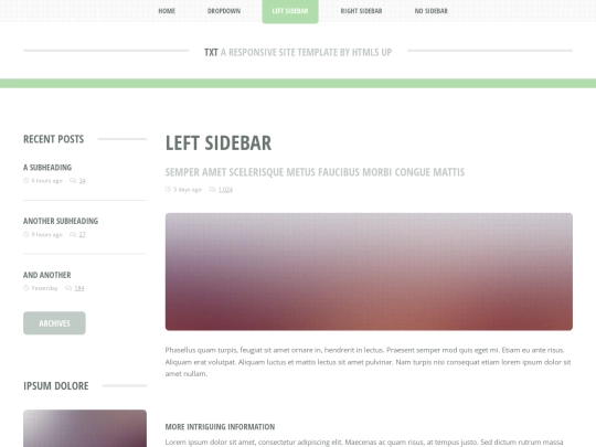 TSJ/001/left-sidebar screenshot
