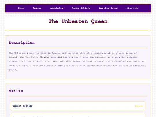 pages/amazing-tales/characters/unbeaten-queen screenshot