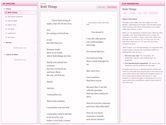writing/writing screenshot
