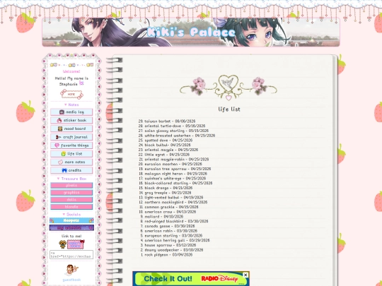 life-list screenshot