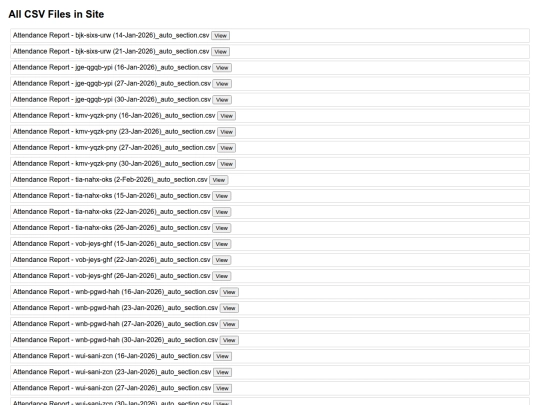 ATTENDANCE VIEWER/csv/sdsdsd screenshot