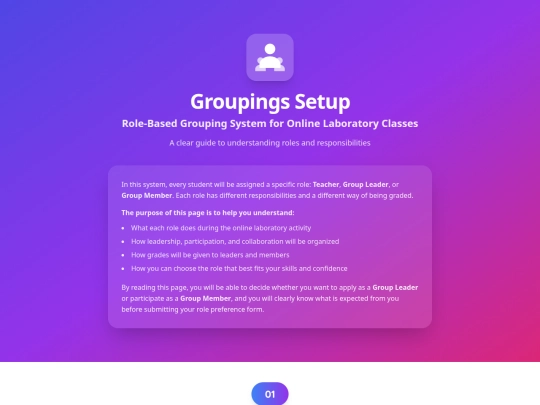 Team Work/Role-based-groupingsystem screenshot