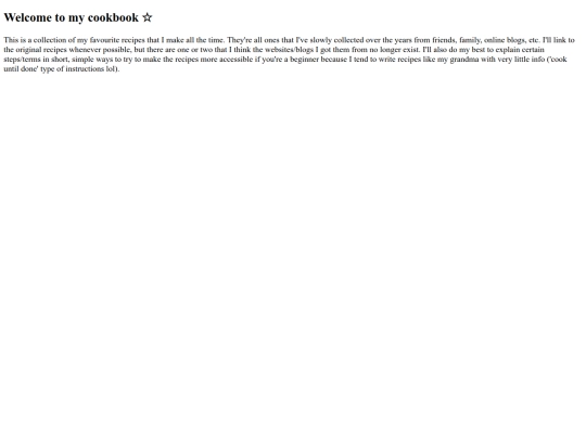 recipes screenshot