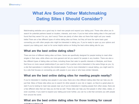 matchmaking/what-are-some-other-matchmaking-dating-sites-i-should-consider screenshot