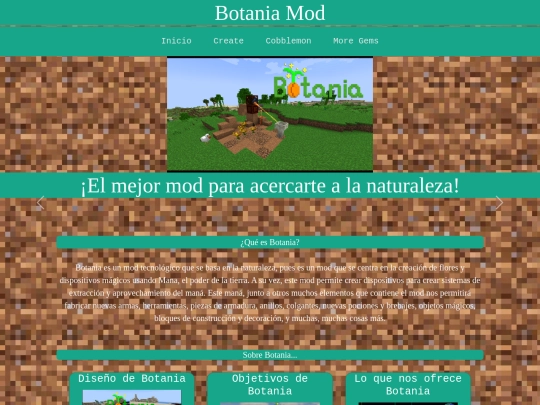 Paginas/Botania screenshot