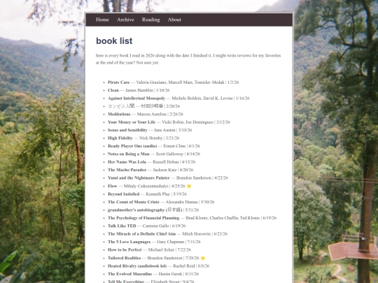booklist screenshot