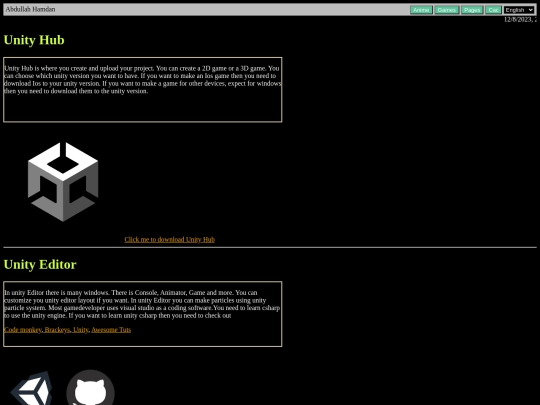 Unity screenshot