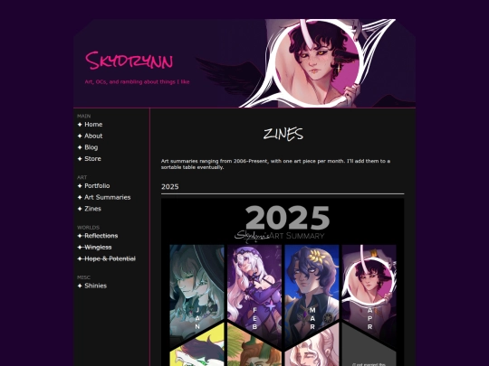art/artsummaries screenshot
