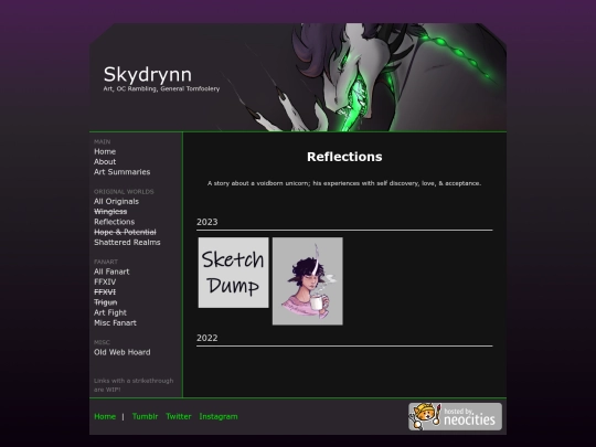 art/reflections screenshot
