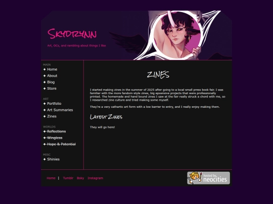 art/zines screenshot