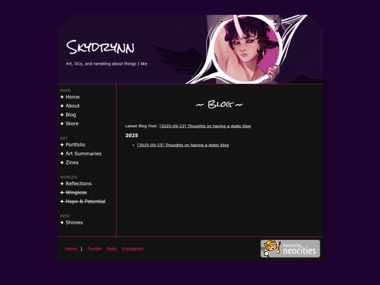 blog screenshot