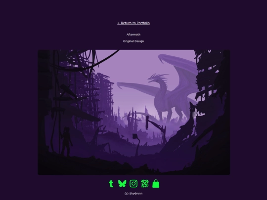 portfolio/pages/aftermath screenshot