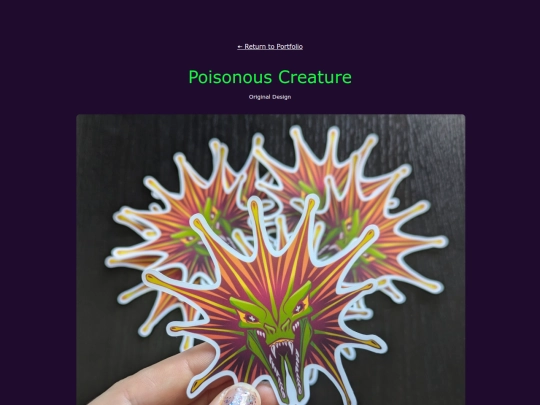portfolio/pages/poison screenshot