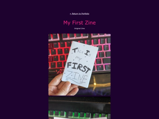 portfolio/pages2/firstZine screenshot