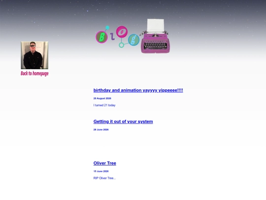 Blog screenshot