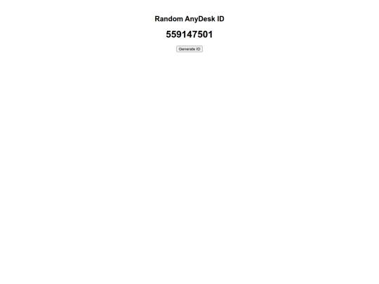 RandomAnydeskID screenshot