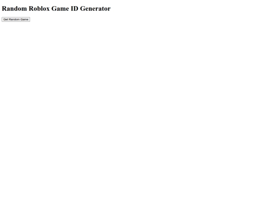 robloxrandomgameid2 screenshot