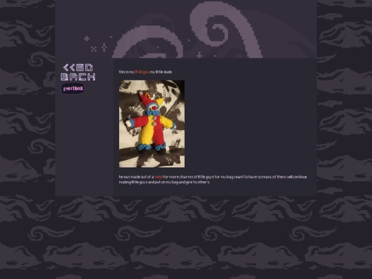 html/fiberarts/fiberartspages/clowncharm screenshot