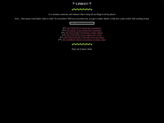 links screenshot