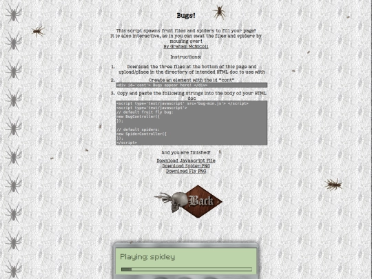 scripts/bugs screenshot