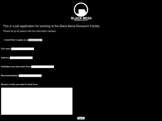black_mesa_aplication screenshot