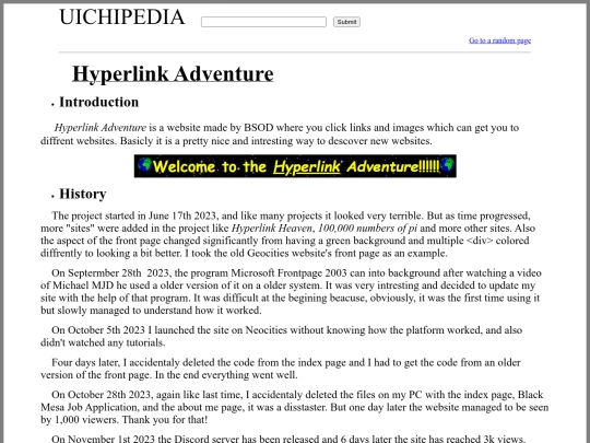 history screenshot