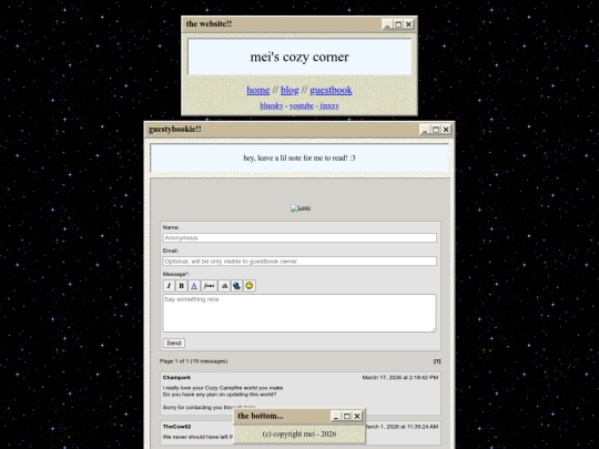 guestbook screenshot