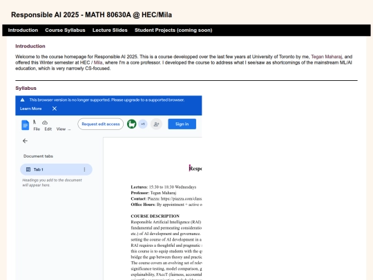 RAIclass screenshot
