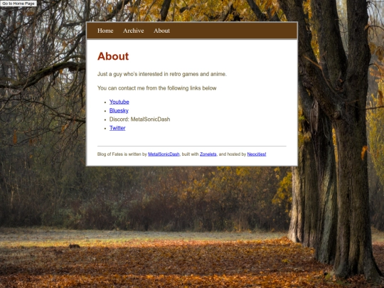 blog/about screenshot