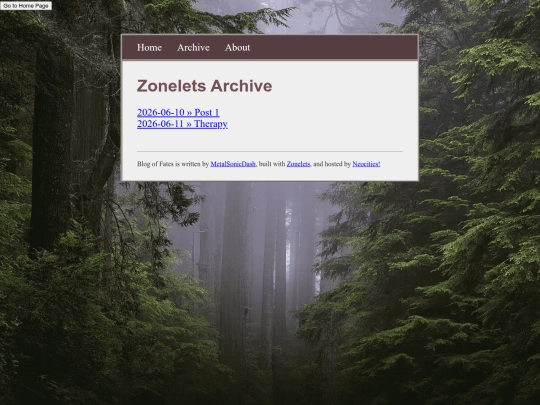 blog/archive screenshot