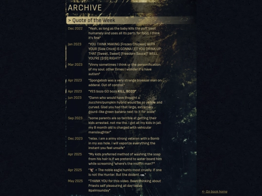 pages/archive screenshot