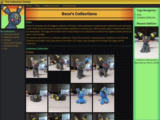 pages/collection-corner screenshot