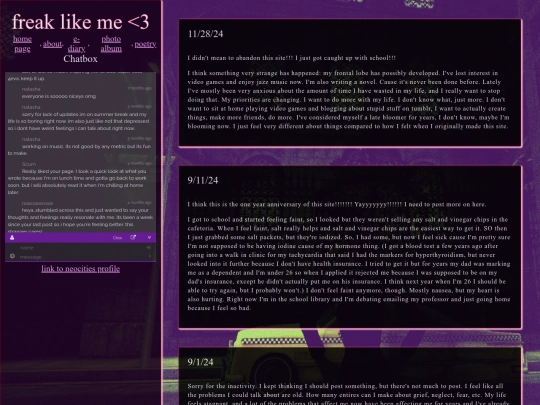 ediary screenshot