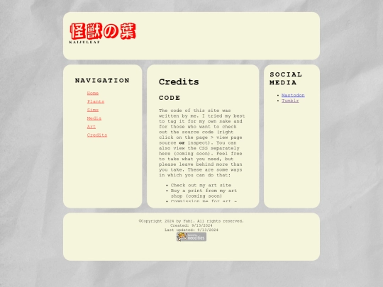 credits screenshot