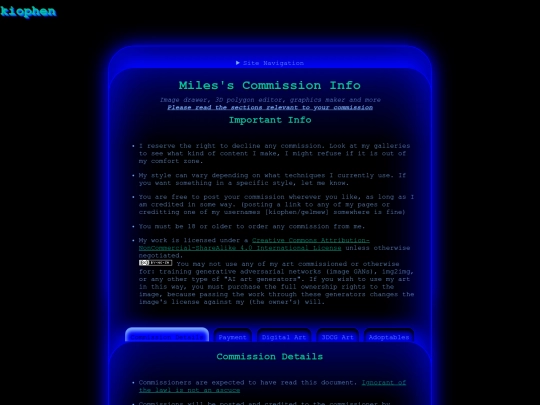 commissions screenshot