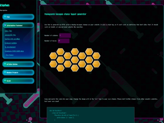 honeycomb_stamps/htmlgenerator screenshot
