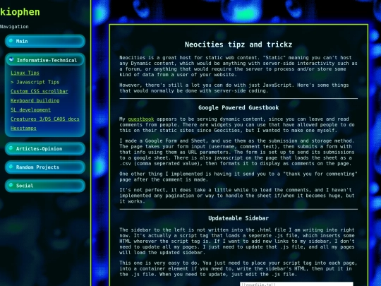 neocities_tips screenshot