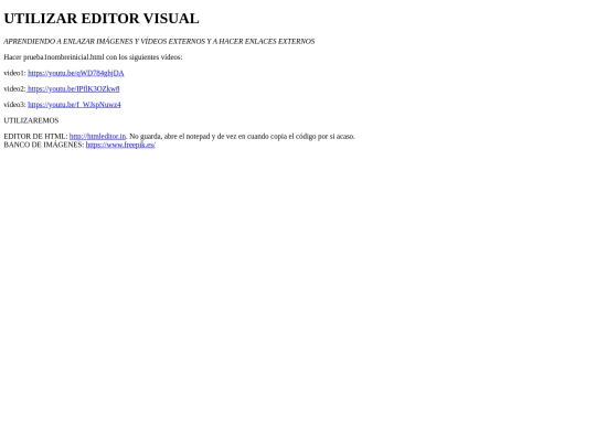 HTML5-proyecto1-webrecetas/prueba-editor-visual screenshot