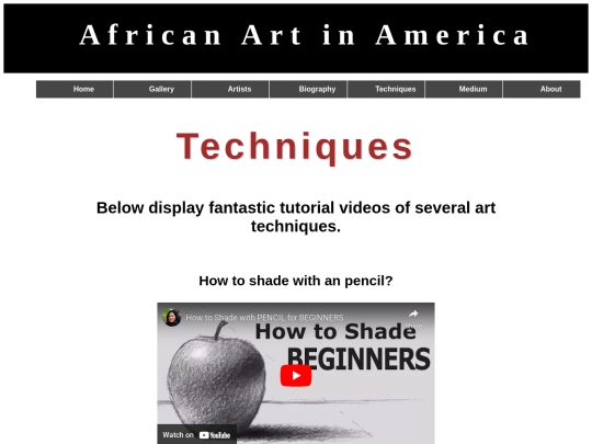 techniques screenshot