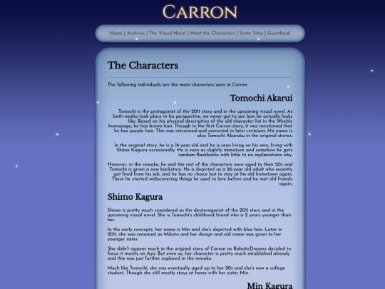characters screenshot