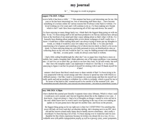 journal screenshot