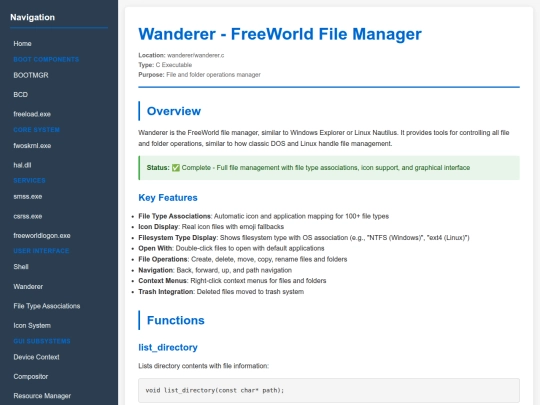 pages/wanderer screenshot