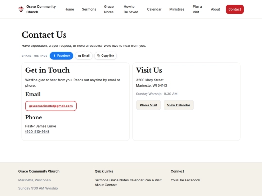contact screenshot