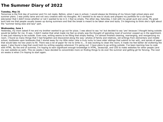 writings/summer_diary screenshot
