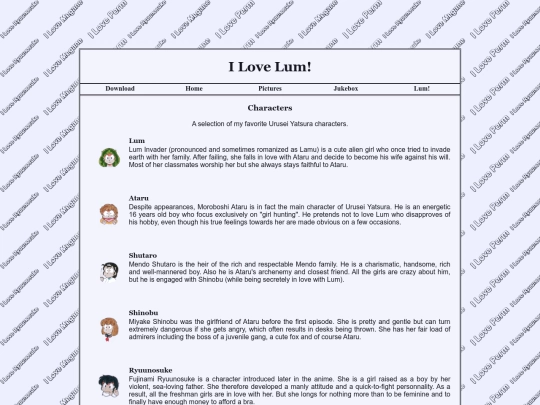 characters screenshot
