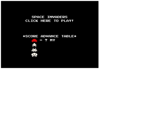 spaceinvaders screenshot